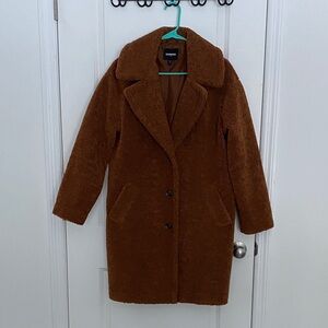 Express Women's Rich Brown Teddy Jacket